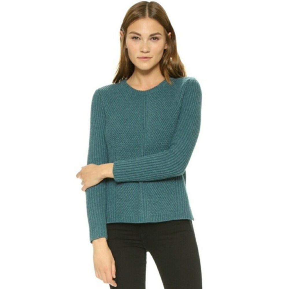 3/$20 Madewell Hexcomb Texured Heather Spruce Knit - Picture 1 of 5